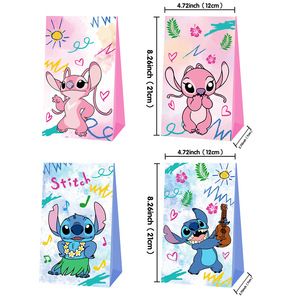 Bolsas de Papel con Diseño de Lilo y Stitch, Bolsas de Regalo, Bolsas para Dulces, para Fiestas de Cumpleaños Infantiles, Venta al Por Mayor - Product Image 5