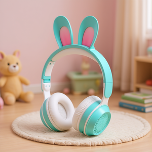 Casque audio Bluetooth Myrva Rabbit pour enfants, circum-auriculaire, son stéréo, charge Type C - Product Image 2