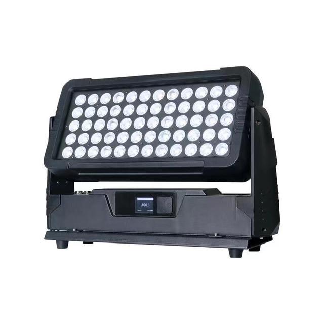60x10W RGBW 4in1 IP65 Outdoor LED City Color Lighting Architecture Wall Landscape Floodlight with Stage Lights Effect