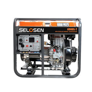 Lightweight 6.2kW <b>Generator</b> 230V 400V Three Phase 12.5L 10h Runtime Farm Use 6900S-T 456CC Single Cylinder Engine 6900S-T - Product Image 1