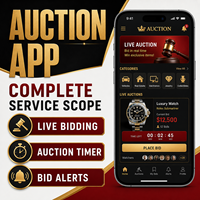 Desarrollo de Aplicaciones de Subasta en Línea Empresarial para IOS y Android con Subasta en Tiempo Real y Temporizador de Subasta LionCreate