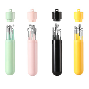 Juego de limpieza de oídos de 6 piezas para adultos, juego de herramientas portátiles en espiral para limpieza de oídos con llavero - Product Image 5