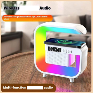 Haut-parleur sans fil 10 couleurs lumière RVB petit haut-parleur Portable de haute qualité avec affichage Led horloge lampe haut-parleur de musique - Product Image 2