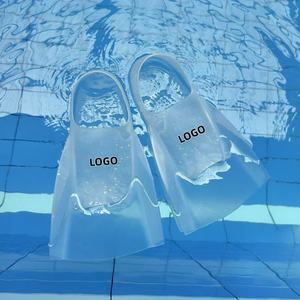 2026 yeni Model şeffaf görünmez profesyonel yüzme gaz kauçuk palet ücretsiz yüzme yüzgeçleri kurbağa ayakkabı kısa bacak palet - Product Image 5