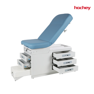 Cama <span class=keywords><strong>de</strong></span> Examen Ginecológico Económica Hochey con Respaldo Ajustable y 5 Cajones para Uso Clínico y Hospitalario - Product Image 3