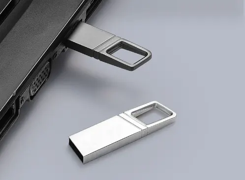 Usb flash drive logam populer dengan usb3.0 2.0 32gb 64gb 128gb kunci usb logam mini dengan stik memori kustom