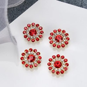 14mm colorato strass di girasole bottoni per cucire perle di cristallo per la creazione di gioielli fai da te accessori per capelli accessori per capelli - Product Image 5