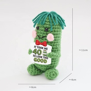 Plantas en Maceta de Tulipanes en Forma de Corazón Tejidas a Mano, Dinosaurios y Gorilas - Regalos Navideños y Adornos de Escritorio de Dibujos Animados - Product Image 1