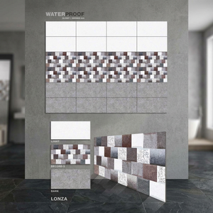 Carreaux muraux décoratifs en céramique de porcelaine 300x600mm, 12x24, brillants, motif floral, pour cuisine, garantie 5 ans et plus - Product Image 5