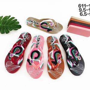 Chanclas de PVC para Mujer Hotmarzz <span class=keywords><strong>Heima</strong></span>, Diseño de Plataforma Antideslizante, Punta Redonda, Estampado de Letras, Moda Casual y Elegante - Product Image 4