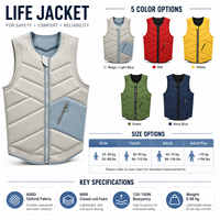 Gilet de sauvetage professionnel pour rafting en eaux vives 150N 600D Oxford NBR Foam pour kayak et sports nautiques en plein air
