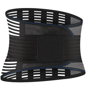 เข็มขัดรัดเอวตาข่ายระบายอากาศได้พร้อมแผ่นเหล็กรัดเอวยางยืดอุปกรณ์ช่วยพยุงหลังเพื่อบรรเทาอาการปวดหลังส่วนล่าง - Product Image 1