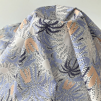 Accepter la conception personnalisée bas quantité minimale de commande impression numérique violet rouge foncé motif floral paquet 80s 100% coton popeline Voile tissu naturel