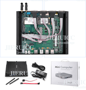 Endüstriyel Mini kutu PC I3 I5 I7 endüstriyel sağlam PC bilgisayar dört çekirdekli Linux Ubuntu <span class=keywords><strong>2</strong></span> Gigabit Ethernet 6COM RS232 - Product Image 6
