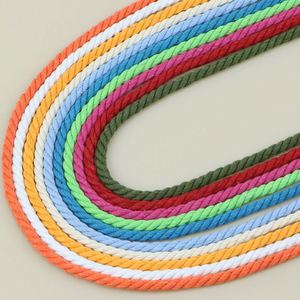 Cordón Trenzado de Poliéster y Algodón de Alta Tenacidad, Ecológico y Lavable, de 6 mm, para Bolsos, Prendas, Zapatos y Textiles para el Hogar - Product Image 3