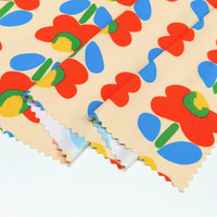 Imprimé numérique 92% Polyamide 8% Spandex Soft Floral Stretch Jersey Tissu tricoté pour robe