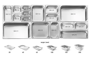 Jiayybao — poêle de Table Anti-brumisation en acier inoxydable, gastro norm, présentoir de glaces et Buffet