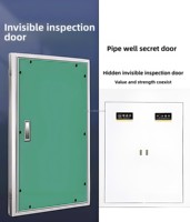 Puits de canalisation dissimulé personnalisé, porte de gypse ignifuge en alliage d'aluminium, pour porte cachée d'inspection murale