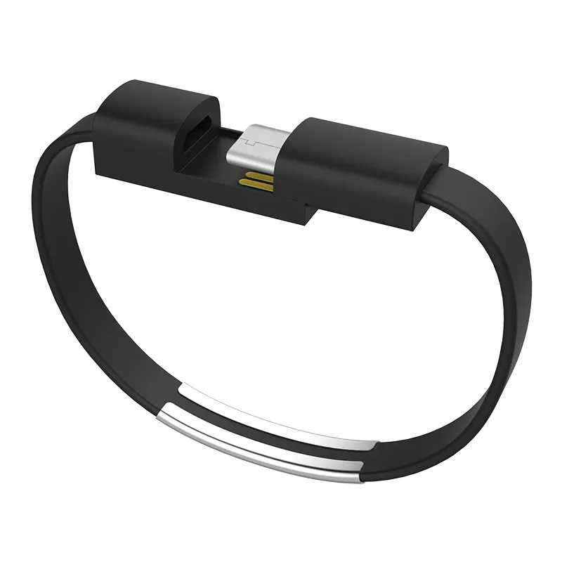 Bracelet USB Charging Cable Wristband Wearable Sync Data Charger Cord for Samsung HUAWEI Xiaomi Type C Micro Phone Wire