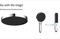 Tête à bille en cuivre peinture grise semi-brillante en nickel, couvercle d'injection gris foncé buse de sortie en TPE noir pommeau de douche