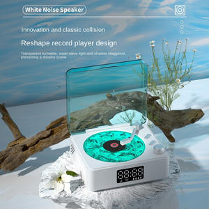 Haut-parleur de bureau vintage multifonction Waves Blue Tooth avec lumière ambiante RVB et <span class=keywords><strong>bruit</strong></span> blanc sonore océanique comme aide au sommeil - Product Image 6