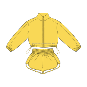Chaqueta Cortavientos para Niñas al por Mayor, Chaqueta con Cierre y Cuello Alto, Abrigo Informal para Otoño e Invierno, Logotipo y Diseño Personalizados - Product Image 2