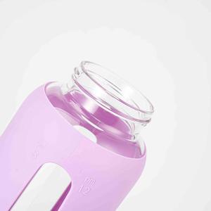 Bottiglia d'<span class=keywords><strong>Acqua</strong></span> <span class=keywords><strong>in</strong></span> <span class=keywords><strong>Vetro</strong></span> Borosilicato da 800ml con Manicotto Protettivo <span class=keywords><strong>in</strong></span> Silicone Antiscivolo, Coperchio Ribaltabile, Cannuccia e Manico - Product Image 5