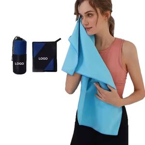 Serviette de sport portable, grande, douce, antidérapante, à séchage rapide, absorbant la transpiration, double face, mini, pour la plage et le yoga, en microfibre imprimée - Product Image 1
