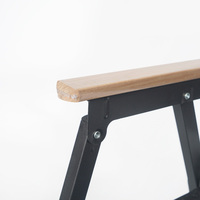 Chaise pliante en acier inoxydable pour salle à manger en plein air, salon, entrepôt, chambre à coucher, cuisine, bois Oxford imperméable pour jardin