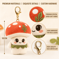 Jouet en peluche personnalisé 'Mystères de la Forêt Champignonnière', Animal en peluche 10CM, Breloque de sac, Boîte mystère, Vente en gros, OEM ODM, Approvisionnement direct usine