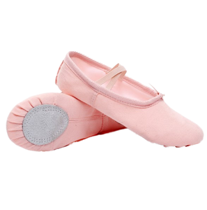 2025 nuove scarpe da ballo a buon mercato per bambine morbide pantofole da Ballerina piatte <span class=keywords><strong>con</strong></span> Sole Modulare <span class=keywords><strong>in</strong></span> tela <span class=keywords><strong>in</strong></span> pelle - Product Image 2