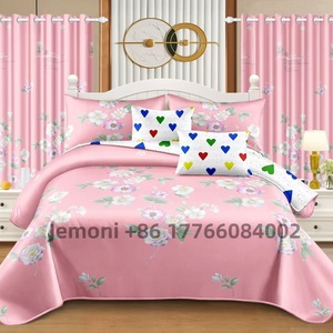 Tùy chỉnh thiết kế tấm ga trải giường bộ đồ giường Rèm phân tán in đào da đồng bằng mô hình phi tấm ga trải giường - Product Image 1