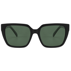 Gafas de Sol Rectangulares con Marco de Concha de Tortuga, Lentes Marrones, Protección UV400, Estilo Unisex para Adultos - Product Image 6