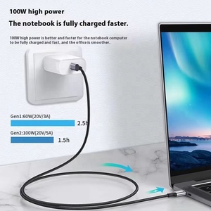 USB 3.1 5A 100W Fast Charge Extension Cable 10Gbps Gen2 USB Type <strong>C</strong> Type-<strong>C</strong> Male to Type-<strong>C</strong> Female Extension Cable - Product Image 3
