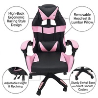 Siège de jeu professionnel de style course haute performance avec mousse haute densité pour cybercafé et salle multimédia