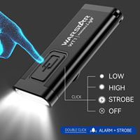 Lampe torche COB LED stroboscopique 200LM personnalisable, directement de l'usine, avec alarme de sécurité 100dB pour le camping, la randonnée et les situations d'urgence