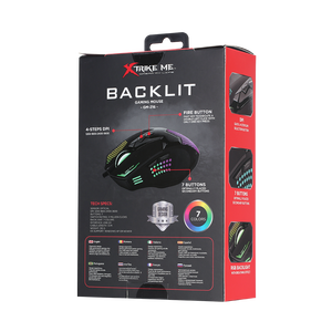 Souris de jeu filaire optique Xtrike Me GM-216, conception ergonomique, 7 couleurs - Product Image 4