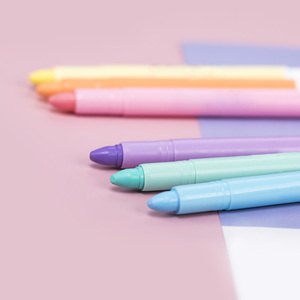 Crayón sedoso de 8 colores, resaltador de Gel suave de <span class=keywords><strong>Color</strong></span> <span class=keywords><strong>Pastel</strong></span>, No se seca - Product Image 4