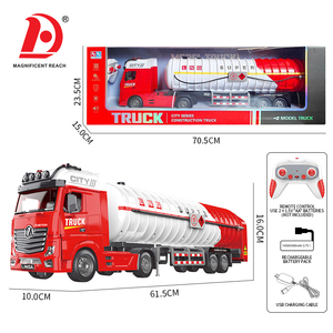 Grande <span class=keywords><strong>Camion</strong></span> <span class=keywords><strong>Cisterna</strong></span> RC a 4 Canali con Telecomando, Veicolo Simulato per Costruzioni, Ricarica USB, Auto <span class=keywords><strong>Giocattolo</strong></span> RC per Ragazzi - Product Image 6
