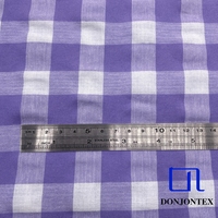 2025 nouveau Design 100% polyester écologique fil teint en mousseline de soie tissu Big Check pour les femmes robe et vêtements de nuit pour les filles