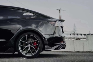 Runde New Factory Price for Tesla <strong>Model</strong> <strong>3</strong> RD Style Carbon Fiber Body Kit Front Lip Rear <strong>Diffuser</strong> Wheel Eyebrow Side Skirts - Product Image 6