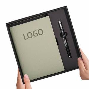 Ensemble cadeau d'affaires personnalisé haut de gamme, carnet en cuir avec stylo et tasse isotherme pour ensemble cadeau de Noël pour cadres - Product Image 2