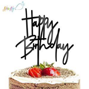 In Stock Wholesale Acrylic 3D Gold <strong>Happy</strong> <strong>Birthday</strong> Letter Cake Topper Decorations Supplies - Product Image 6