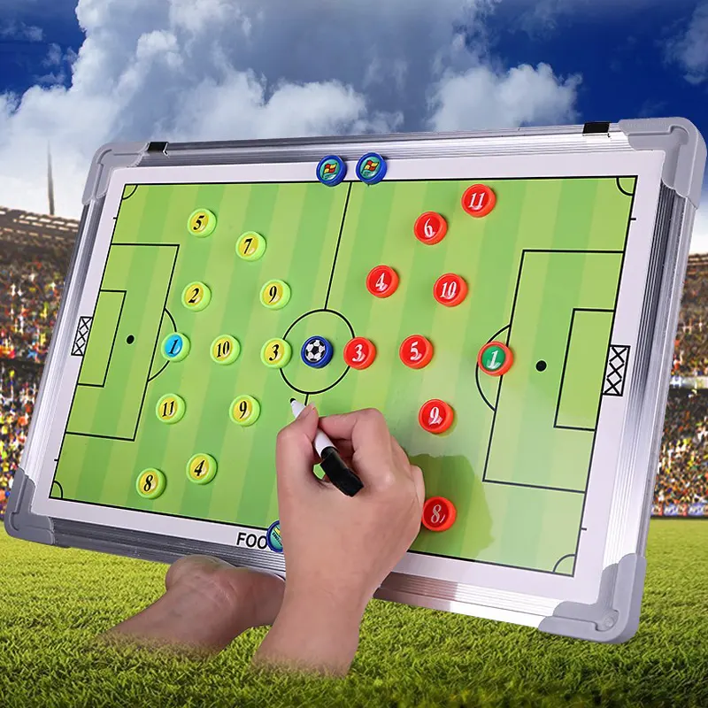 Высокое качество Футбол Баскетбол Магнитный коучинг алюминиевая тактическая доска с ручкой