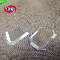 Couverture de protection en verre de cristal de saphir polygonal avec revêtement AR optique pour les écrans des appareils de beauté