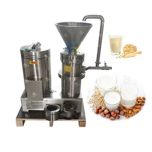 Commercial almond soy coconut tigernut milk processing machine small colloid mill