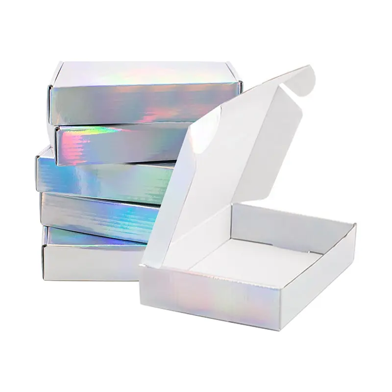 Custom Iridescent Shipping Boxes for Small Business Paper Gift Boxes with Lids for Shipping Packaging Storage Craft Gifts Giving