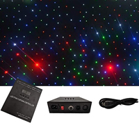 Sahne arka planında Led yıldızlı perde bez ışıkları Led Dj ışığı perde 90 oto CAD düzeni, aydınlatma ve devre tasarımı-20-50 30W