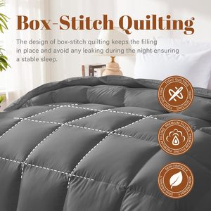 Tất cả các mùa Nữ Hoàng Duvet chèn siêu Vua vịt ngỗng lông <span class=keywords><strong>Comforter</strong></span> cắm trại khách sạn giường Duvet 100 xuống Quilt - Product Image 5