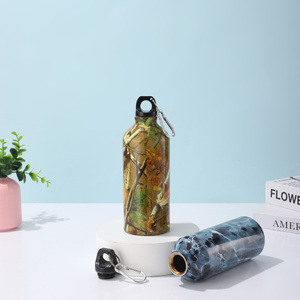 Nouvelle gourde sportive en aluminium avec corde, mini-bouteille d'eau simple pour cyclisme en extérieur, petite ouverture, en stock - Product Image 1